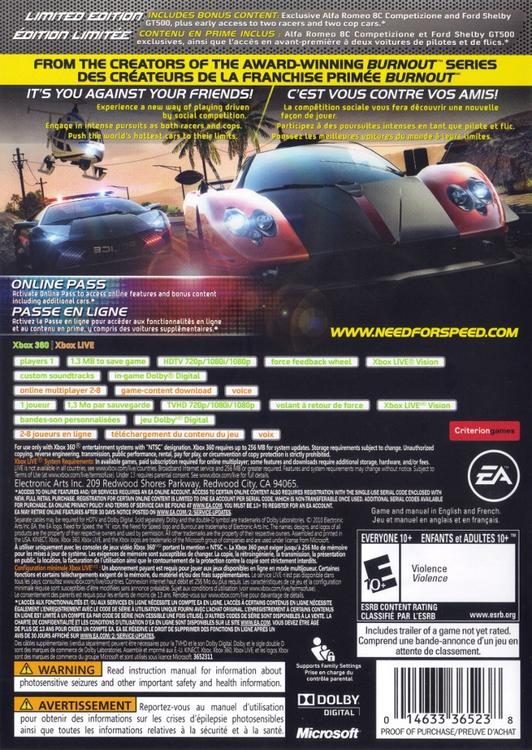 NEED FOR SPEED  -  HOT PURSUIT 
