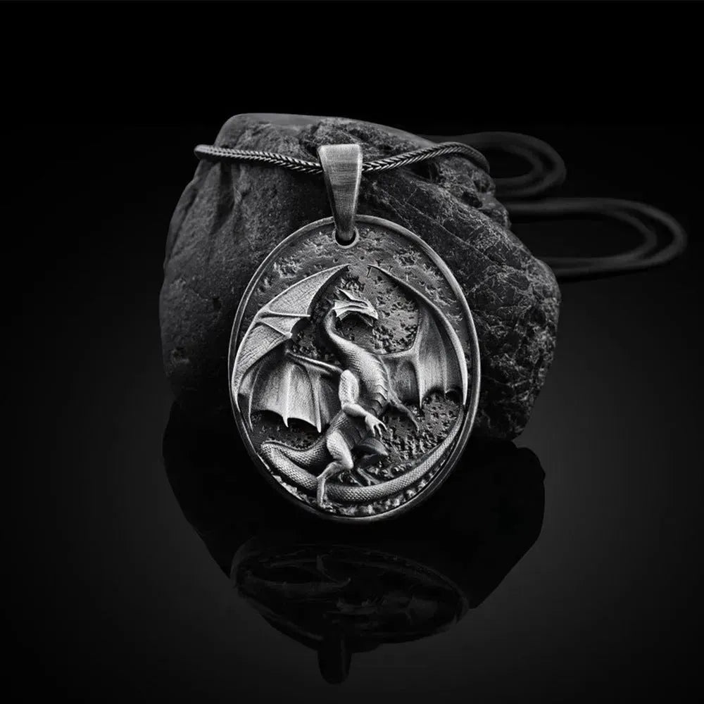 Men's Western Dragon Animal Hip Hop Pendant Necklace - EX-STOCK CANADA