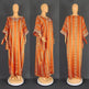 Middle East Striped Loose Robe African Dubai Arabic Satin Hot Drilling Stitching Abaya Buba Dress - EX-STOCK Canada