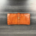 MET Women's Snap Tab Leather Wallet 