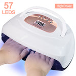 LED UV Lamp Nail Dryer 57 PCS LEDs Fast Drying Nail Gel Polish Manicure Gel Lamp With Motion Sensing LCD Display EX-STOCK Canada 