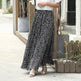 Leopard print High Waist Chiffon Maxi Skirt for women - EX-STOCK Canada