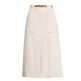 A- Line Temperament Women's Professional Formal Office Work Back Slit Midi business Skirt - EX-STOCK Canada