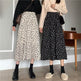 Casual Floral New Fresh High Waist Slimming Korean-style Midi A- Line Skirt - EX-STOCK Canada