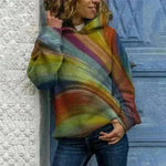Hooded Long Sleeve Digital Printing Loose Casual Sweater For Women - EX-STOCK CANADA