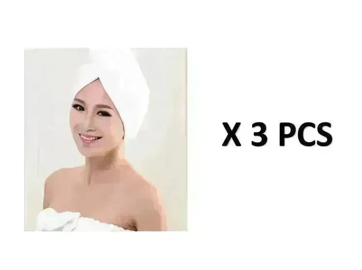 Women's Microfiber Hair Dryer Cap Absorbent Hair Towel. - EX-STOCK CANADA
