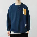 Men's Casual Sweatshirt Round Neck Pullover Top - EX-STOCK CANADA