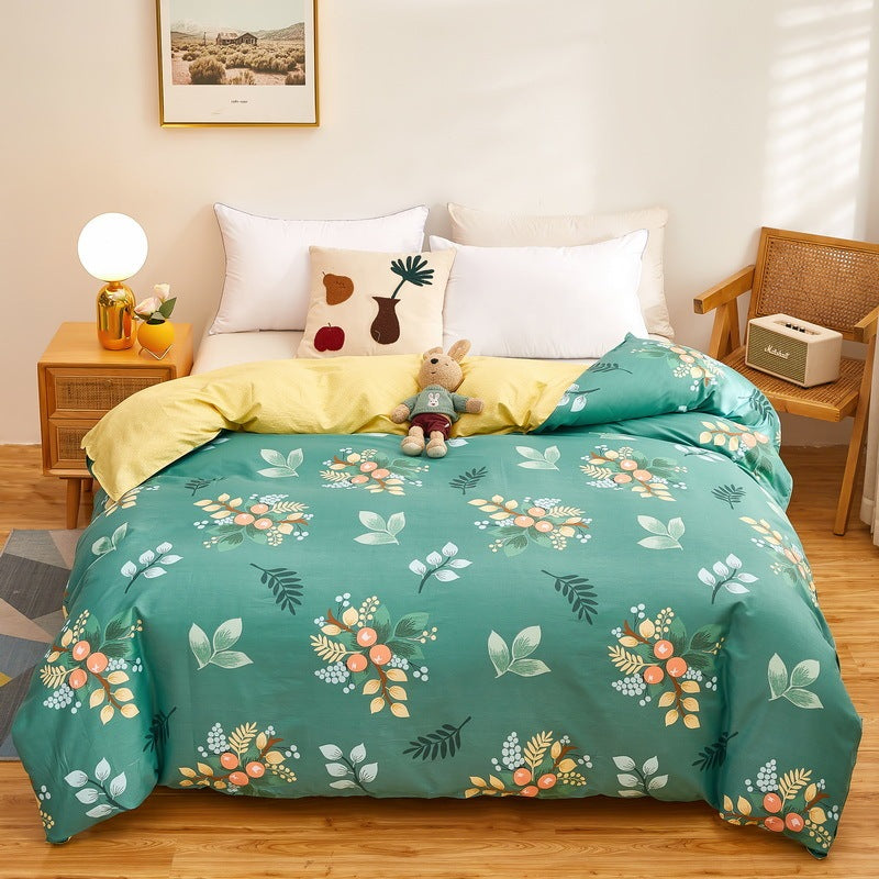 Cotton Duvet Cover One-piece Wholesale Pure Single Double Student Dormitory Bed Sheet Four-piece Set EX-STOCK Canada 