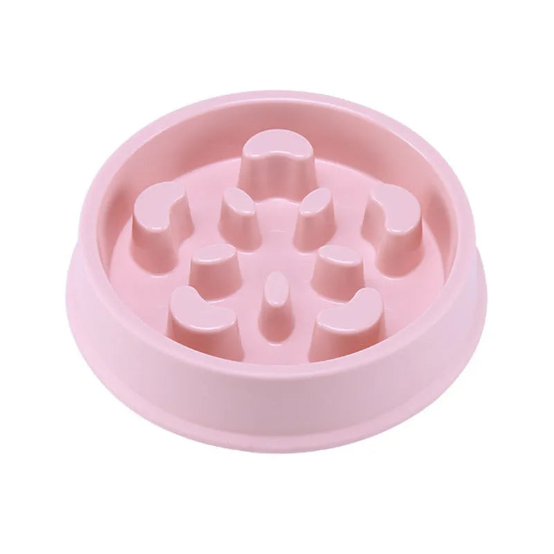 Pet Cat Dog Slow feeder Bowl Anti Choking Slow Feeding Puzzle Feeder - EX-STOCK CANADA