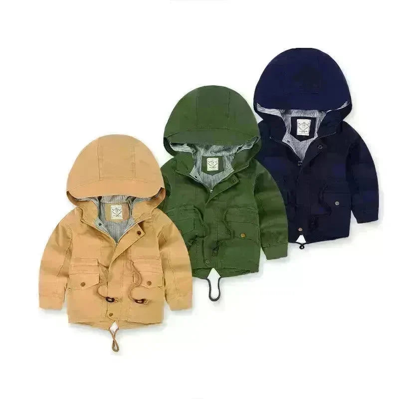 Children Cashmere Hoodie Windproof Winter jacket kids - EX-STOCK CANADA