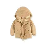 Children Cashmere Hoodie Windproof Winter jacket kids - EX-STOCK CANADA