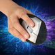 Souris verticale sans fil – Souris ergonomique sans fil 2,4 GHz, noire 