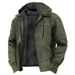 Multi-Color Digital Printing Hooded Sweater Brown Lining Cotton-padded Jacket - EX-STOCK CANADA