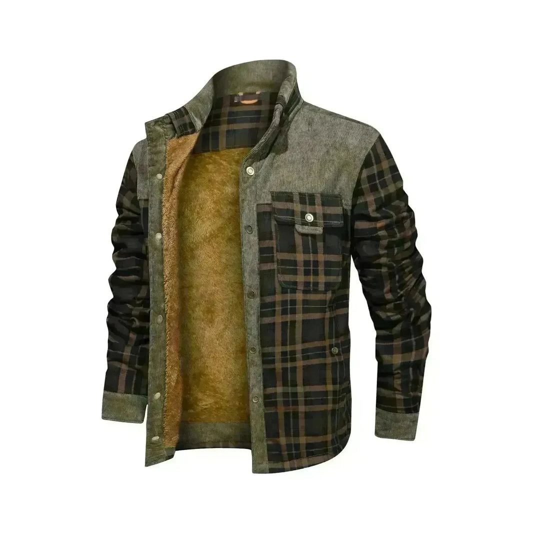 Autumn Winter Men's Cotton Coat with Fleece Lining - EX-STOCK CANADA