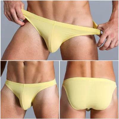 Low Waist Ice silk Elastic men's briefs underwear pant for men - EX-STOCK Canada