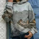 Hooded Long Sleeve Digital Printing Loose Casual Sweater For Women - EX-STOCK CANADA
