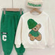 Children Cartoon Hat Bear Long-sleeved Trousers Two-piece Set for Kids - EX-STOCK Canada
