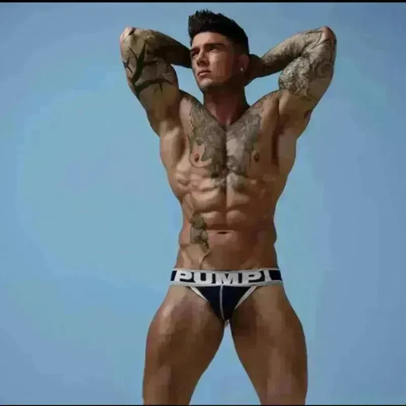 PUMPI Mesh Thong Panties underwear Porn Pant men Low Waist - EX-STOCK CANADA