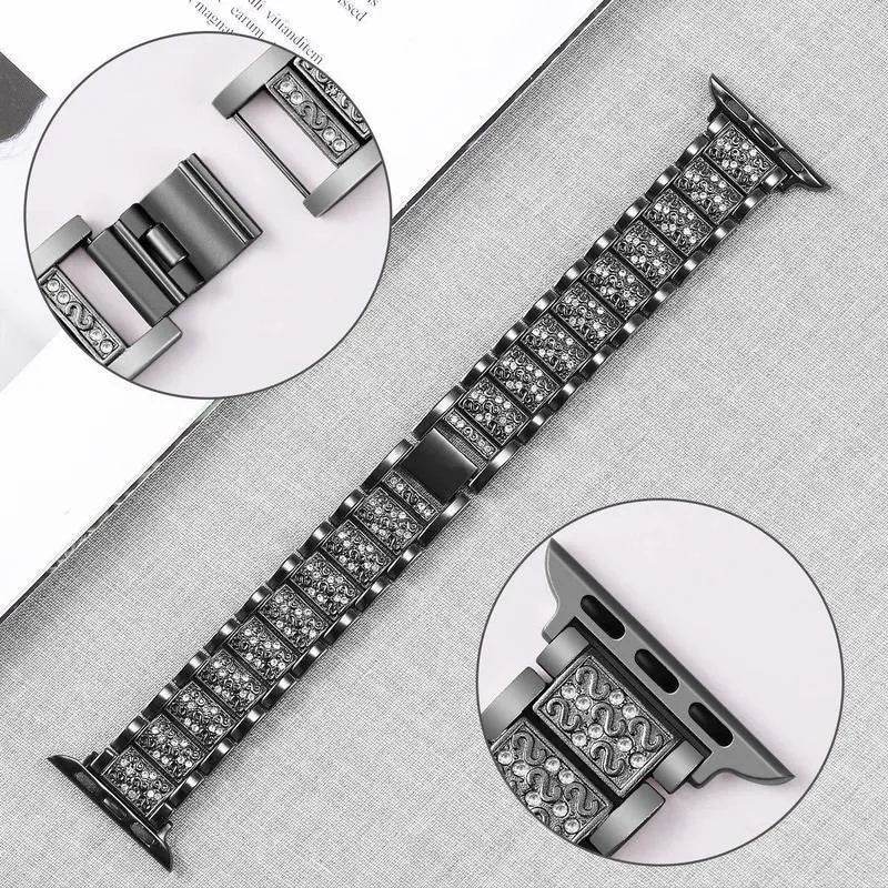 Female Jewelry Chain Watch Strap Bracelet Wrist band suitable for Apple Watch - EX-STOCK Canada