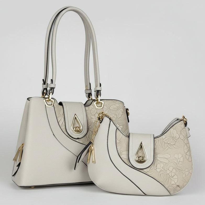 Temptation Italy Faux Leather Small Shoulder Bag with Dragonfly and Flowers 