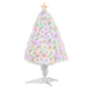 2.5FT Prelit Artificial Tabletop Christmas Tree With Fibre Optics Holiday Home Xmas Decoration For Table And Desk White EX-STOCK Canada 