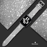 Leather Single Ring Glitter Buckle Couple Watch Strap Suitable for Apple Watch - EX-STOCK Canada