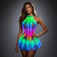 White RGB LED light-up party dress outfit | EX-STOCK Canada product gallery image 1