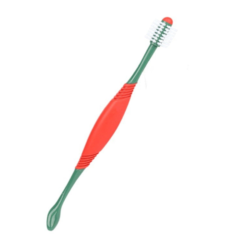 فرشاة أسنان للكلاب بزاوية 360 درجة، مجموعة فرشاة أسنان مزدوجة الرأس للكلاب، فرشاة أسنان غير قابلة للانزلاق لتنظيف أسنان الكلاب والقطط، فرشاة أسنان للعناية بصحة الفم للحيونات الأليفة 