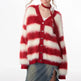 Lady in Red Winter Christmas Plush Cardigan - EX-STOCK Canada