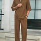 Men's Casual summer 2 piece Pant sets Short sleeved Top and Straight leg pant - EX-STOCK Canada