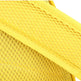 Close-up of a yellow textured fabric with a grid pattern