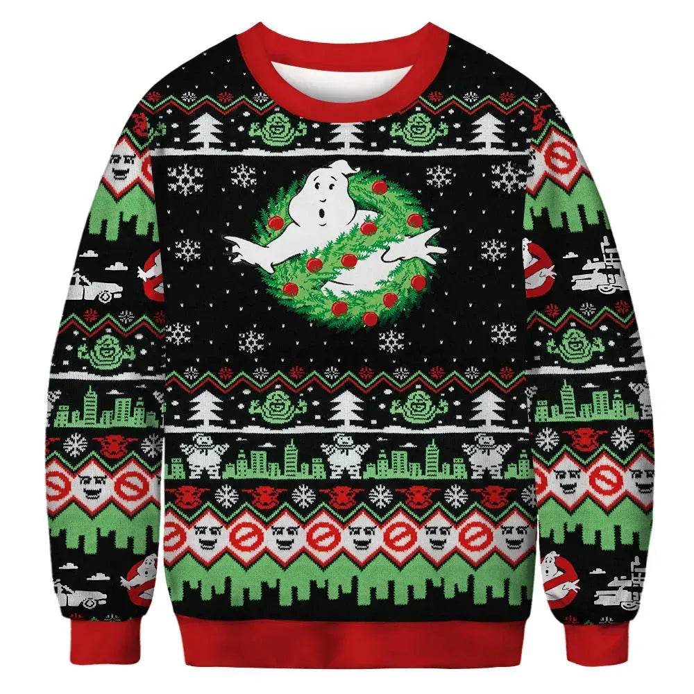 Ugly Funny Christmas print Knit Couple sweater - EX-STOCK Canada