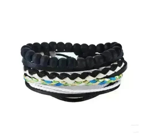 Multilayer Hemp Rope Beaded Bracelet for men and women - EX-STOCK CANADA