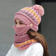 Fall Winter knitted Woolen Balaclava Beanie hat for women - EX-STOCK Canada