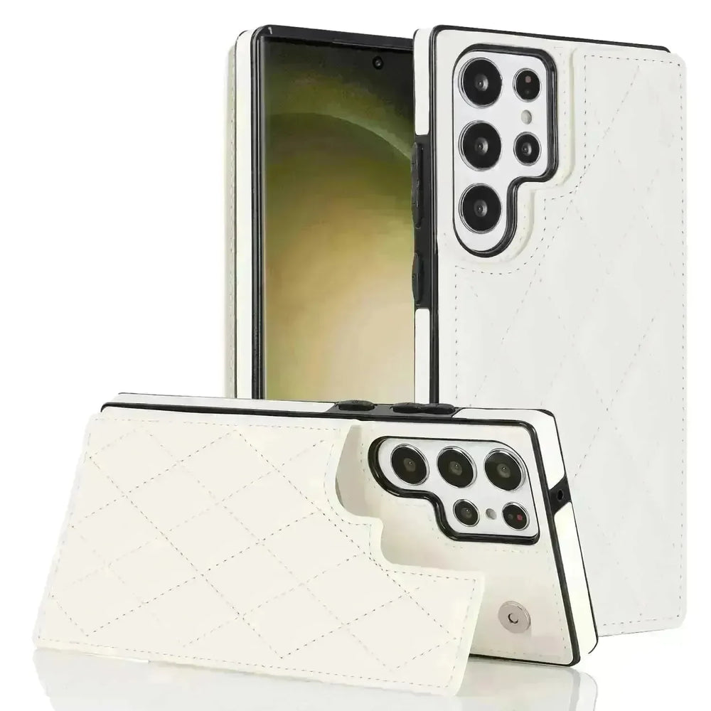 Plaid Double Buckle Phone Case Protective Case - EX-STOCK CANADA