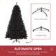 6ft Artificial Christmas Tree Unlit Douglas Fir With Realistic Branch Tips, Black Halloween Style EX-STOCK Canada 