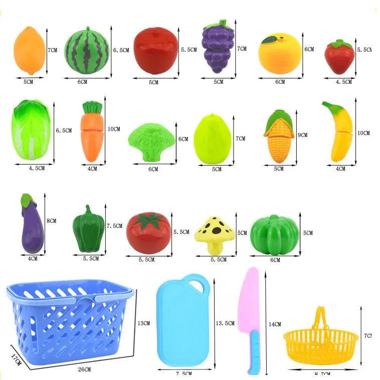 Children's kitchen fruit toy set - EX-STOCK Canada