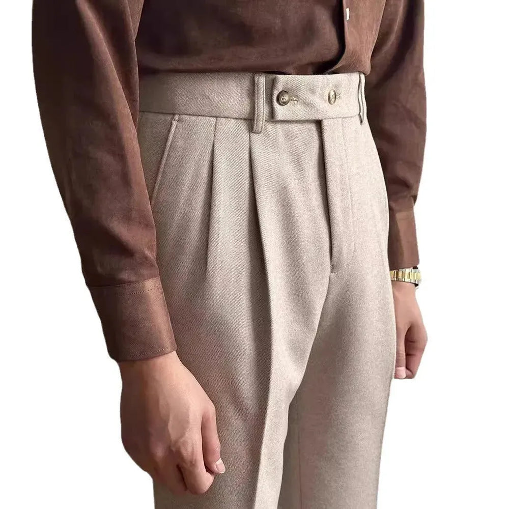 Straight Fitted All-matching formal business Office Work Suit Pants trouser  For Men - EX-STOCK CANADA