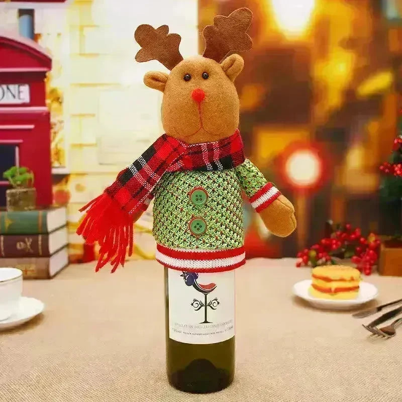 Christmas Decorations Christmas Wine Bottle Socks - EX-STOCK CANADA