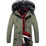 Fur Collar Hoodie Winter Parka Jacket for men - EX-STOCK Canada