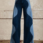 Women's Wide-leg Pants Fashion High Waist Casual Trousers 3D Printing 