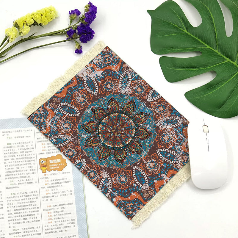 Office mouse pad, Suede fringe mouse pad Hot rubber  Bohemian style Hypersku