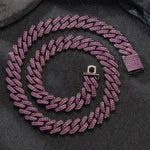 Box Buckle 14mm Bar Cuban Link Chain Bracelet and Necklace 2pcs - EX-STOCK CANADA