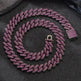 Box Buckle 14mm Bar Cuban Link Chain Bracelet and Necklace 2pcs - EX-STOCK CANADA