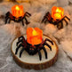 Halloween Pumpkin Spider Candle Light Decoration Props - EX-STOCK Canada