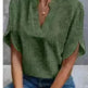 Summer Short-sleeved Chiffon Shirt New V-neck blouse Women's Casual Versatile Clothing Evening Tops for Women - EX-STOCK CANADA