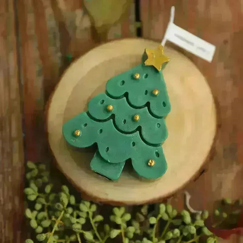 Christmas Tree Silicone Molds For DIY Christmas Creative Atmosphere Decoration Handmade Fragrant Candles - EX-STOCK CANADA