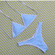 Women's Halter Triangle Bikini Set – Contrast Trim