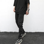 Ankle Snap Denim jeans Pant men straight leg - EX-STOCK Canada