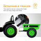 2026 6v Tractor Powered Ride-On Car Remote Control with Detachable Wagon 